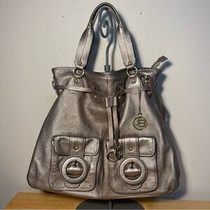 Elliott Lucca 'Estella' Gold-tone Leather Large Tote bag